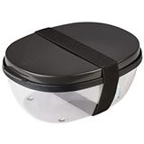 Mepal - Ellipse lunchbox - 1425 ml - Saladebox - Nordic black