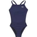 TYR Women's Standard Durafast Elite Diamondfit Swimsuit, Navy, 26