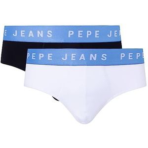 Pepe Jeans Slips voor heren (Pack van 2), Wit (wit), XXL