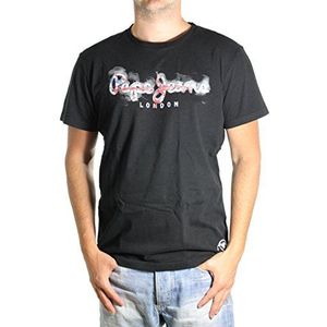 Pepe Jeans David T-shirt, effen, korte mouwen - zwart - X-Large