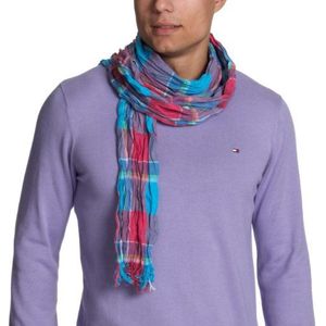 Tommy Hilfiger Palmer E38E801039 sjaal, roze (energy roze/multi), fabrikant: eenheidsmaat voor heren