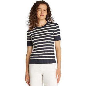 Tommy Hilfiger - Trui - Donkerblauw - 100% Biologisch Katoen