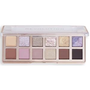 Revolution Beauty, Het Icon Palet, 12 Hooggepigmenteerde Kleuren, Matte & Shimmers, The Enchated Icon Palette