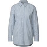 Street One - Gestreept Overhemd Blouse - Blauw