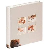 walther design fotoalbum crème 28 x 30,5 cm Babyalbum met omslaguitsparing, Baby Classic Bear UK-273