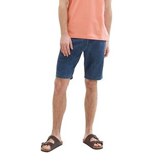TOM TAILOR Heren bermuda jeans shorts, 10113 - Clean Mid Stone Blue Denim, 38