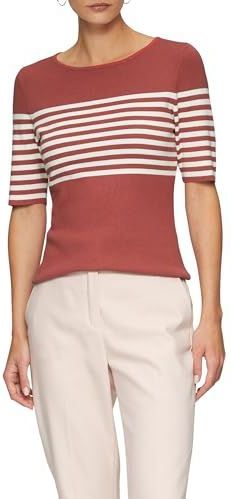 Gebreide Trui - Slim-Fit Pullover - Korte Mouwen - Luxe Viscosemix