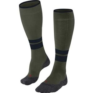 FALKE Heren Wandelsokken TK Compression Energy M KH Wol Functioneel material Met compressie 1 Paar, Groen (Calla Green 7756) - Kuitomwang W4, 39-42