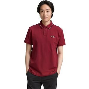TOM TAILOR 1047782 poloshirt voor heren, 35930 - Deep Red, XXL