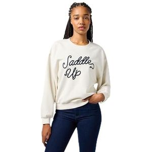 Wrangler - Oversized Sweat - Vintage Wit - 80% Katoen 20% Polyester