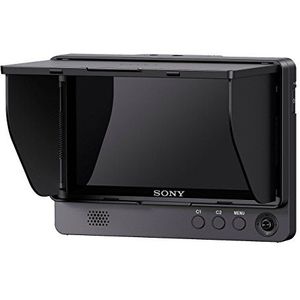 Sony CLM-FHD5 compacte monitor (5 inch, Full HD-compatibel, vergroting, pieken voor nauwkeurige scherpstelling, verkeerde kleuren en videoniveaumarkers, S-Log Disp. Assist) zwart