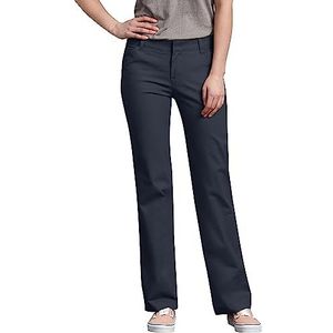 Dickies - FP321 Dames Relaxed Straight Stretch Twill Pant, Donkere marine, 42 NL/Lang