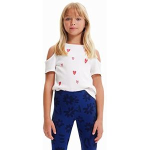 T-shirt met harten en cut-outs