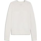 Trui van een wolmix met gerolde kraag en boorden