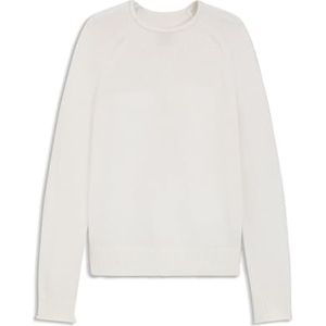 Trui van een wolmix met gerolde kraag en boorden