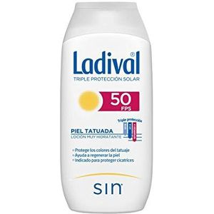 Ladival Zonwering SPF 50 in crème voor tatoeages - Ml, wit, 200 millimeter