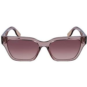 LACOSTE L6002S zonnebril voor dames, transarent grijs, eenheidsmaat, Transarent Grijs, one size