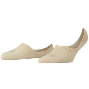FALKE Dames Liner sokken Step High Cut W IN Katoen Onzichtbar eenkleurig 1 Paar, Beige (Cream 4019), 35-36