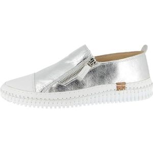 Andrea Conti - Instappers - Zilver - Leer - Ritsluiting