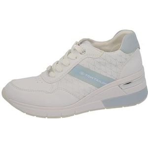 TOM TAILOR 5393809 Sneakers voor dames, wit-blauw, 38 EU, wit Bblue, 38 EU