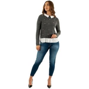 Only - ONLDOLLY - Gebreide Trui - Medium Grey Melange - Lange Mouwen