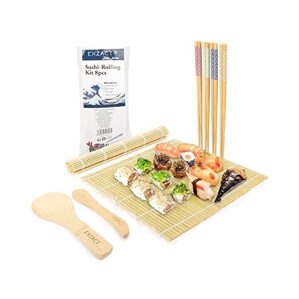 Sushi Making Kit 22 in 1 Sushi Roller Set Sushi Maker Bazooker Kit with Bam