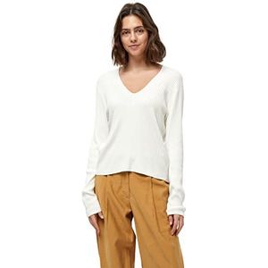 Peppercorn Tana V-hals Rib Pullover met lange mouwen | Witte truien voor dames VK | Lente dames truien | Maat XS