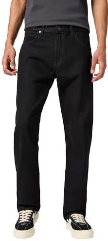 Wrangler - Frontier Jeans - Zwart - Spijkerbroek - Relaxed Straight Fit