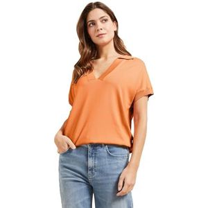 Bugatti - Slip-over - Oranje - Met Kraag - Mouwloos