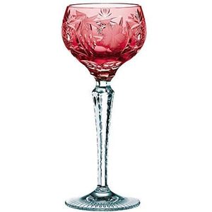 Spiegelau & Nachtmann, Wijnglas met geslepen decoratie, kristalglas, 230 ml, druif, 0035950-0, goudrobijn, rood