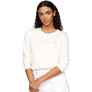 Tommy Hilfiger - CO JERSEY STITCH CARDIGAN - Ivory Petal - Cardigan