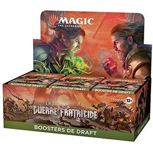 Magic The Gathering D0323101 Draft Boosterbox De broeroorlog, 36 boosters (Franse versie) D0323101, meerkleurig