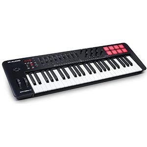 M-Audio Oxygen 49 V – 49-toetsen USB MIDI Keyboard Controller met Beat Pads, Smart Chord & Scale Modes, Arpeggiator en Software Suite inbegrepen