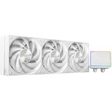 Mars Gaming ML-PROII360 AIO vloeistofkoeling 600W TDP, 4e Gen Opti-Chamber pomp, koperen basis en microkanalen, 3x 120mm FDB ventilator, geborsteld aluminium blok met lineaire FRGB verlichting, wit