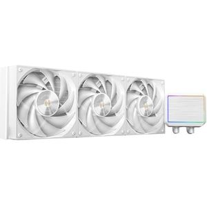 Mars Gaming ML-PROII360 AIO vloeistofkoeling 600W TDP, 4e Gen Opti-Chamber pomp, koperen basis en microkanalen, 3x 120mm FDB ventilator, geborsteld aluminium blok met lineaire FRGB verlichting, wit