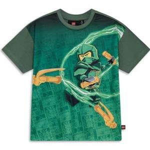 Kabooki Uniseks T-shirt, groen, 98 cm