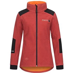 Deproc Active Gebreide fleecejas voor dames, met lichte capuchon, overgangsjas, windbreaker, Canada, gebreide fleecejas