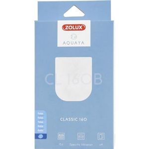 Zolux - Perlonfilter CL 160 B x 4 voor pomp Classic 160 voor Aquarium