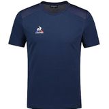 Le Coq Sportif - Tennis Tee Ss nr. 4 - T-shirt - Blauw - Uniseks