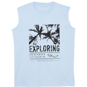 LTB Jeans Betoce T-shirt voor jongens, Chambray Blauw 1748, 11-12 Jaren