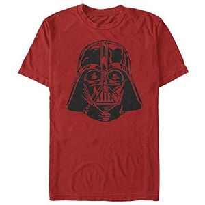Star Wars: Classic - Darth Vader Face Unisex Crew neck T-Shirt Red L