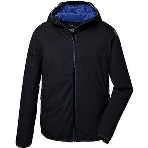 killtec Heren Functioneel jack met capuchon, opvouwbare outdoorjas KOS 258 MN JCKT, dark navy, XXL, 41366-000