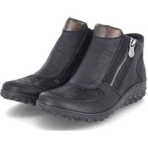 Rieker - Ready2GO - Enkellaarsjes - Zwart - Zonder Sluiting