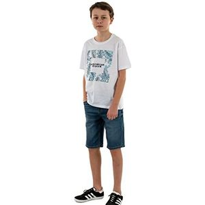 Kaporal Palm T-shirt voor jongens, Wit, 8 Jaren