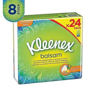 Kleenex Balsam zakdoeken Pocket (24 x 9 doekjes), 8 stuks