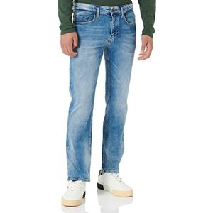 MARC O'POLO CASUAL Jeans - herenjeans - klassieke herenbroek in five-pocket-stijl van duurzaam katoen, blauw, 38W x 32L