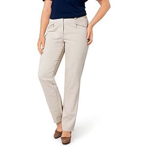 Ulla Popken Mony L Stretchhose voor dames, Wit (Ecru 21), 6 Years