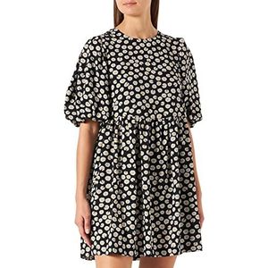 Louche Dames Nacera-Daisy-Dancer Jurk, Zwart, 36 NL