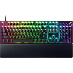 Razer Huntsman V3 Pro 8KHz - Volledige grootte mechanisch gamingtoetsenbord - 8KHz HyperPolling - analoge optische switches - aanpasbaar 0,1-4,0mm - Snap Tap - Rapid Trigger - QWERTY US Layout | Zwart