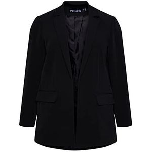 PIECES Dames Pcbossy Ls Losse Blazer Noos Qx, zwart, 44 Grote maten